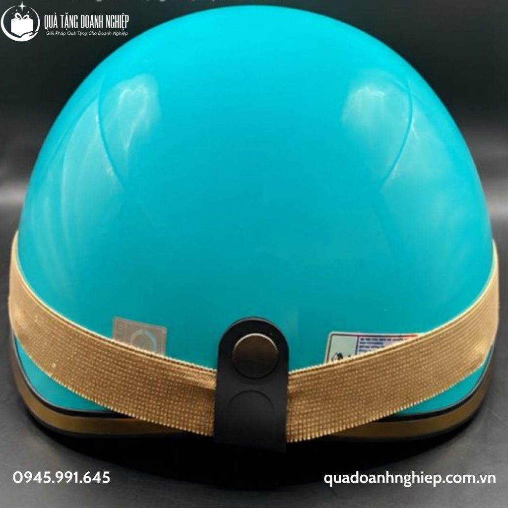 Mũ Bảo Hiểm Nửa Đầu Có Kính Rời In Logo Quà Tặng Doanh Nghiệp