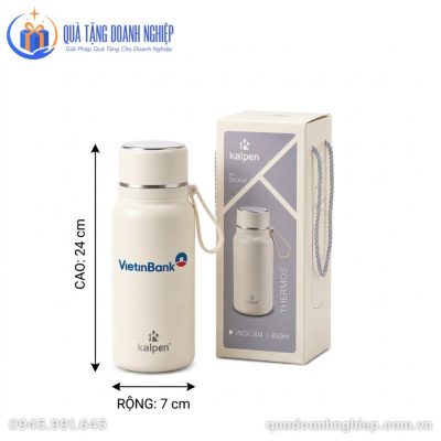 Kích thước chi tiết của bình giữ nhiệt Vietinbank BGNQT-07