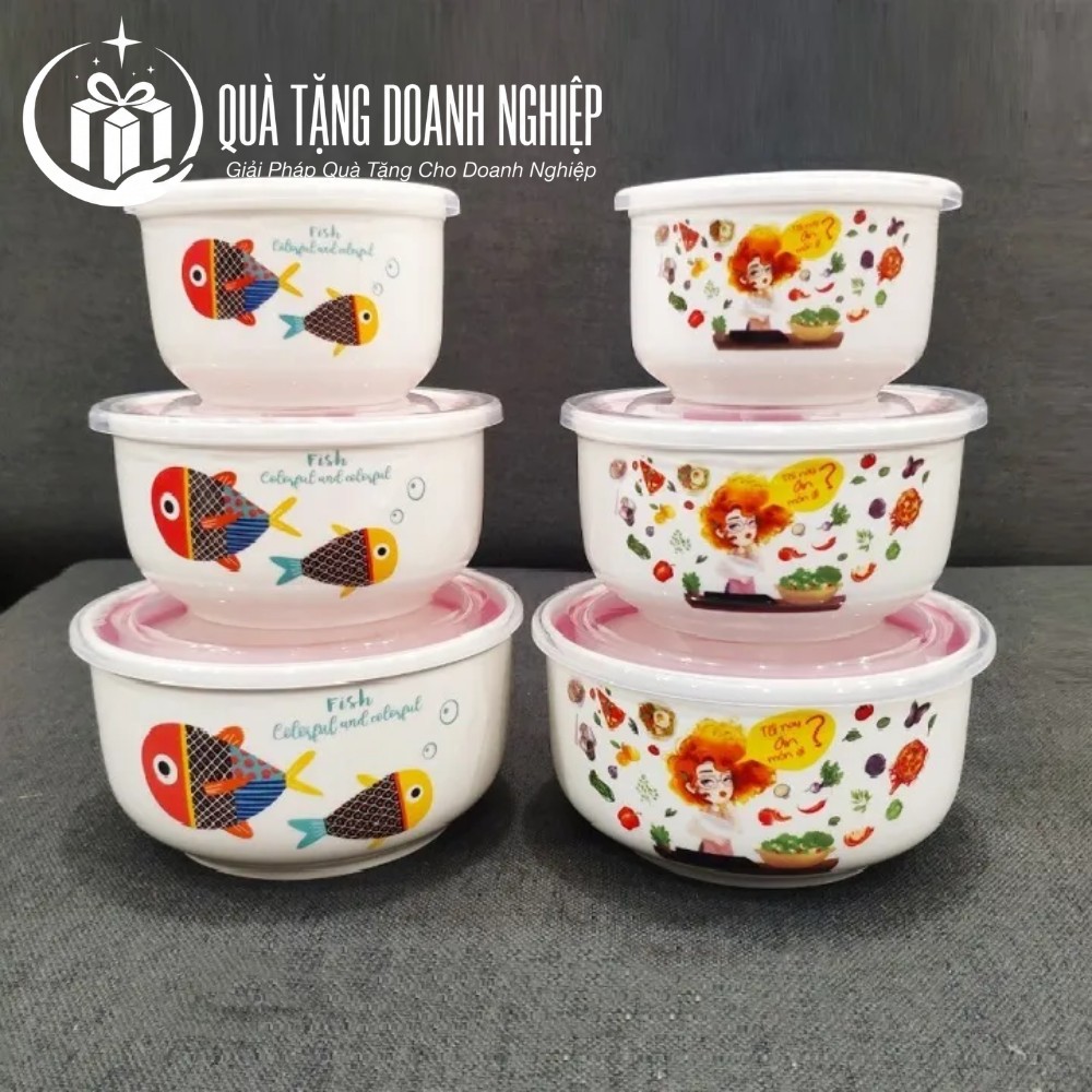 Bộ thố sứ đựng thực phẩm