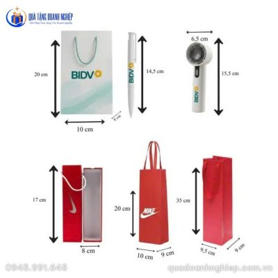 Bộ Giftset Quà Tặng Doanh Nghiệp In Logo Quạt Mini Cầm Tay & Bút Bi