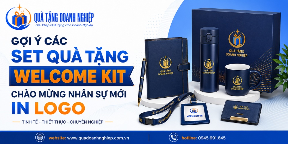 Gợi ý set quà tặng Welcome Kit in logo chào mừng nhân viên