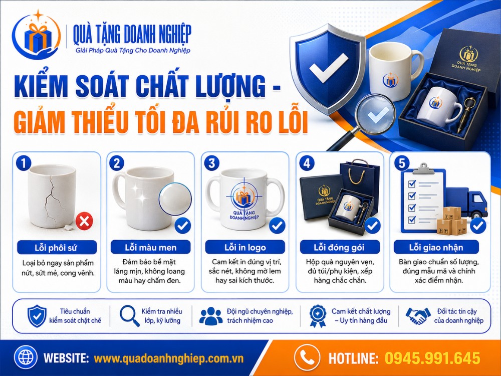 Các lỗi thường xảy ra trên quà tặng gốm sứ