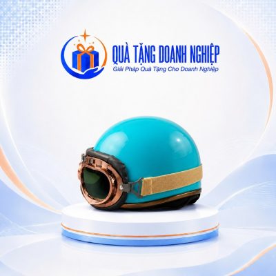 Mũ Bảo Hiểm Nửa Đầu Có Kính Rời In Logo Quà Tặng Doanh Nghiệp MBH-03 - Ảnh đại diện