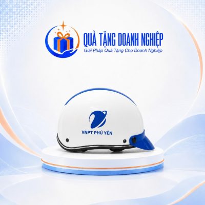 Mũ Bảo Hiểm Nửa Đầu Không Kính In Logo Quà Tặng Doanh Nghiệp MBH-06
