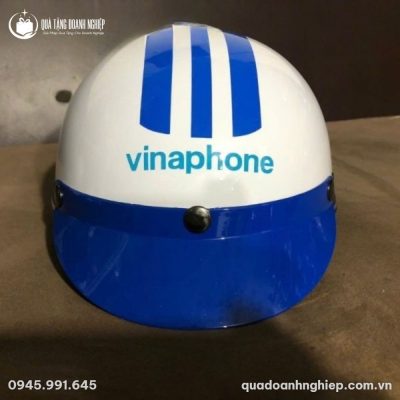 Mũ Bảo Hiểm Nửa Đầu Không Kính In Logo Quà Tặng Doanh Nghiệp