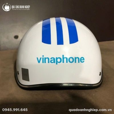 Mũ Bảo Hiểm Nửa Đầu Không Kính In Logo Quà Tặng Doanh Nghiệp