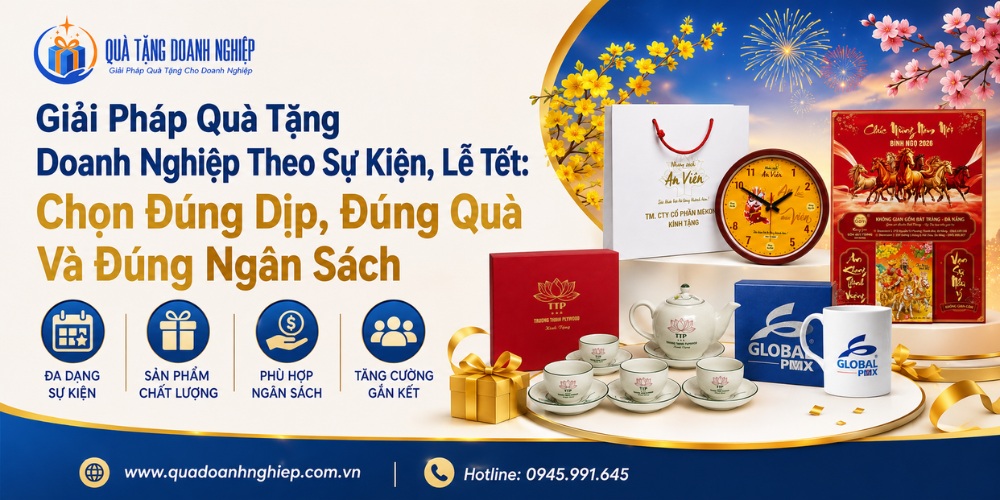 Giải pháp quà tặng sự kiện, lễ tết in logo