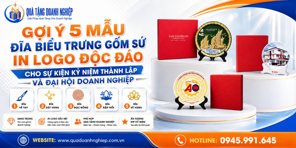 Gợi ý 5 mẫu đĩa biểu trưng đẹp nhất làm quà tặng