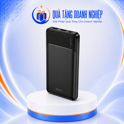 Sạc dự phòng hoco 10000mah hc su01 màu đen  in logo quà tặng SDP-12