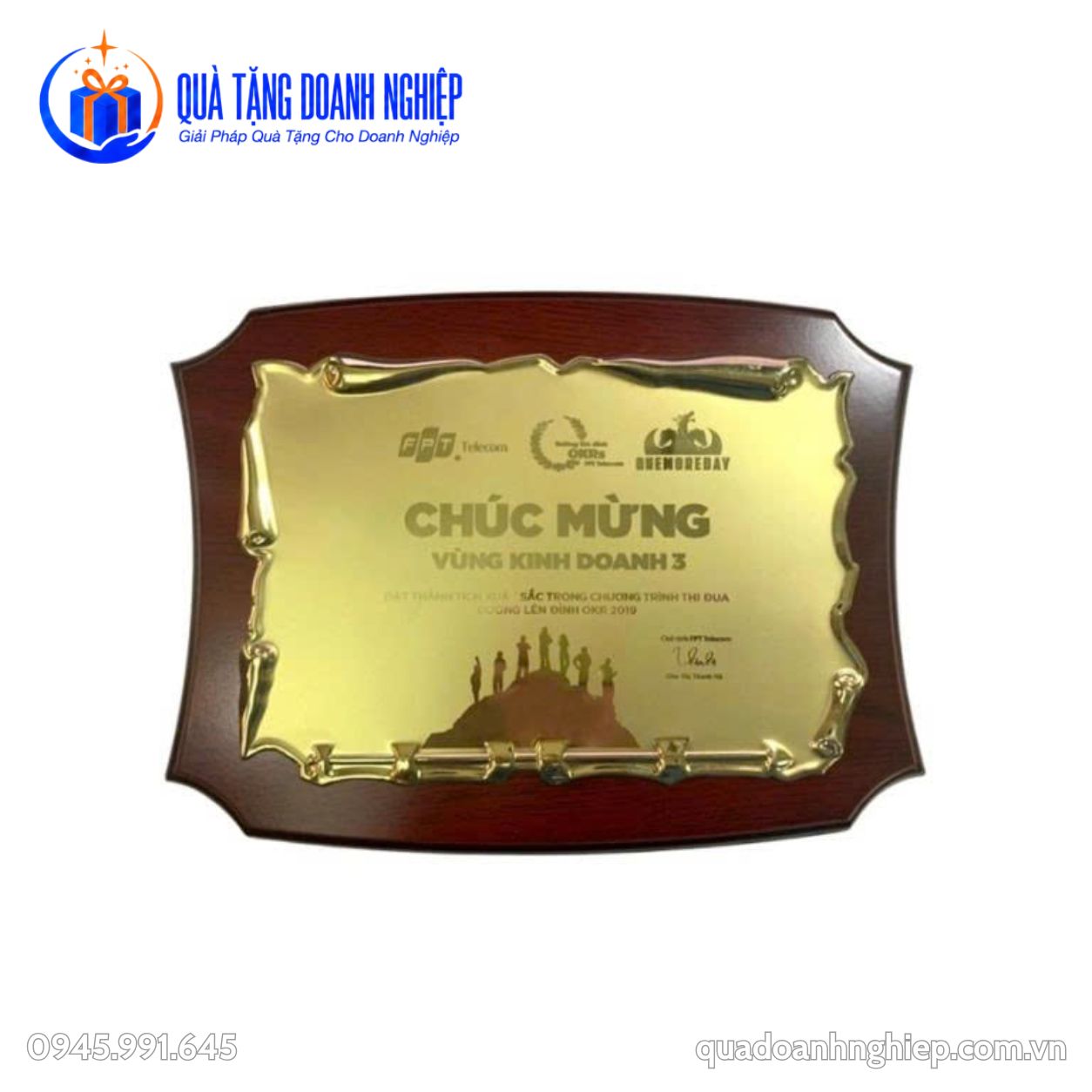 Bảng Vinh Danh Gỗ Đồng Bo Viền In Logo Quà Tặng Doanh Nghiệp Bảng Vinh Danh Gỗ Đồng Bo Viền In Logo Quà Tặng Doanh Nghiệp