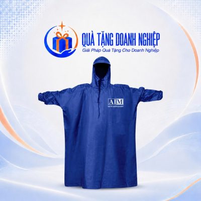 Áo Mưa Bít In Logo Vải Dù Vân Tổ Ong Màu Xanh Quà Tặng Doanh Nghiệp AM-11 - Ảnh đại diện