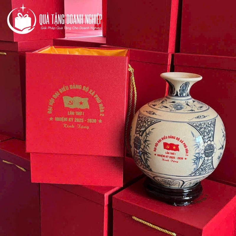 Bình hút lộc quà tặng in logo