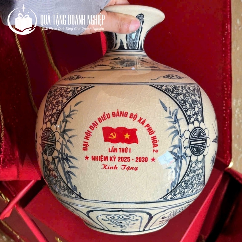 Bình hút lộc quà tặng in logo