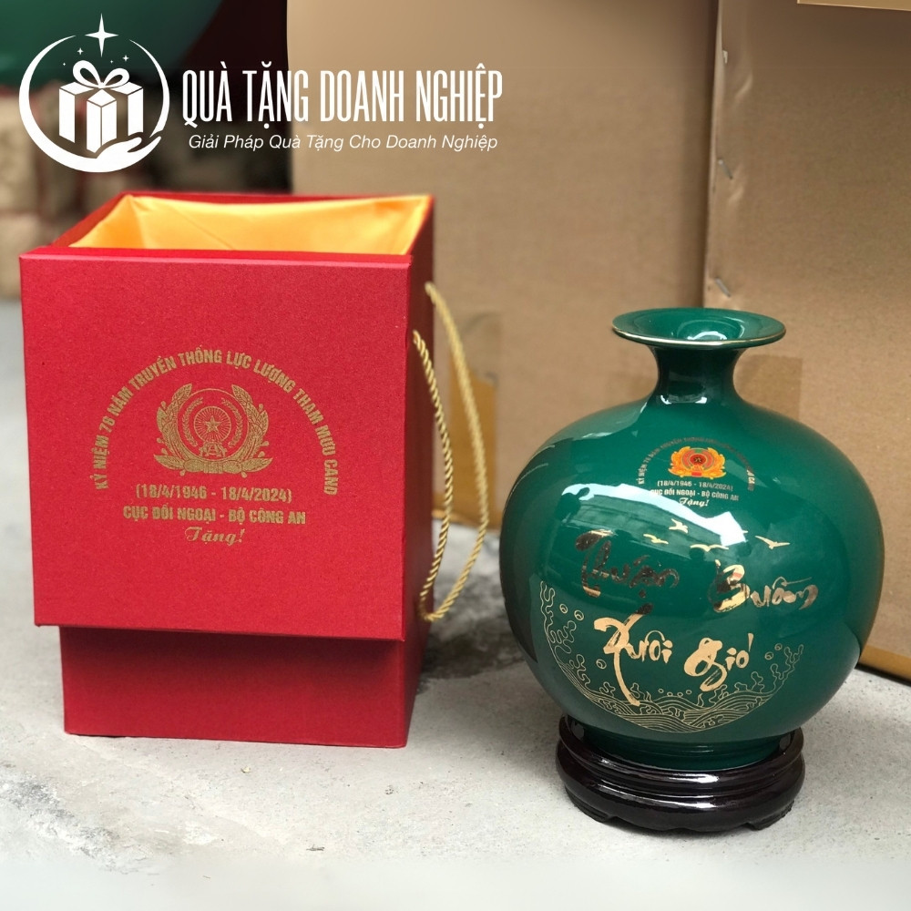 Bình hút lộc quà tặng in logo