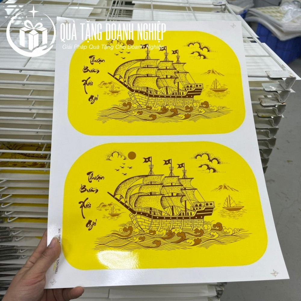 Bình hút lộc in decal