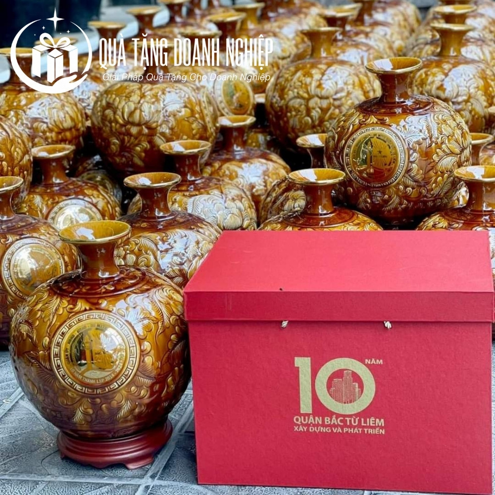 Bình hút lộc quà tặng in logo