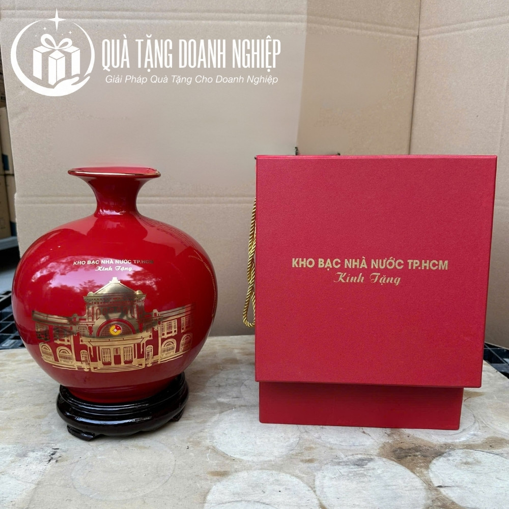 Bình hút lộc quà tặng in logo