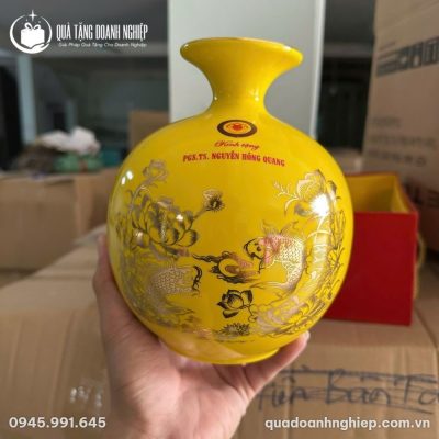 Bình Hút Lộc Liên Hoa Cát Tường In Logo Quà Tặng Doanh Nghiệp