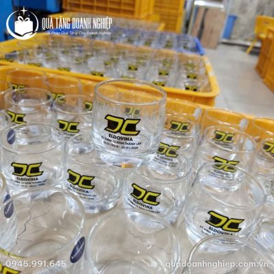 Bộ 6 Ly Thủy Tinh In Logo Kỷ Niệm Thành Lập Quà Tặng Doanh Nghiệp