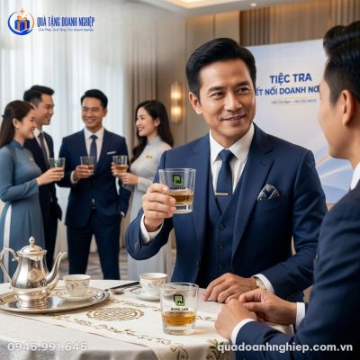 Bộ 6 Ly Thủy Tinh Lùn Khía Đáy Quà Tặng Doanh Nghiệp In Logo