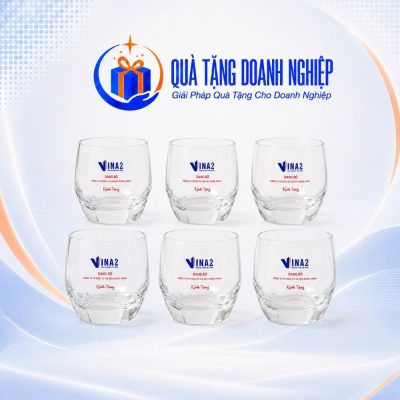 Bộ 6 Ly Thủy Tinh Lùn Ocean In Logo Quà Tặng Doanh Nghiệp