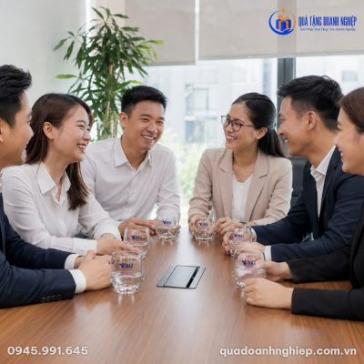 Bộ 6 Ly Thủy Tinh Lùn Ocean In Logo Quà Tặng Doanh Nghiệp
