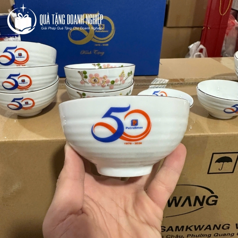 Bát cơm in logo quà tặng