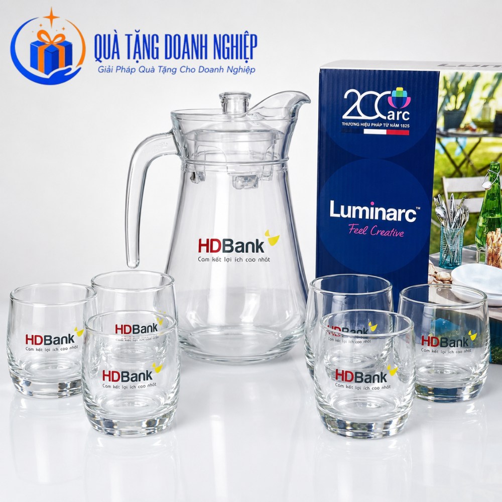 Bộ bình cốc thủy tinh Luminarc
