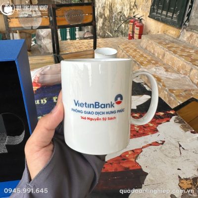 Bộ Giftset In Logo Quà Tặng Doanh Nghiệp Bình Giữ Nhiệt & Ly Sứ