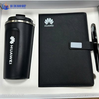 Bộ Giftset Quà Tặng Doanh Nghiệp In Logo 3 Món Màu Đen GS-07