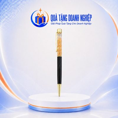 Bút ký kim loại màu vàng lá cao cấp 14cm in logo quà tặng BK-09 - Ảnh đại diện