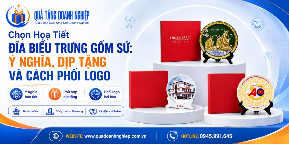Chọn họa tiết trên đĩa biểu trưng quà tặng ý nghĩa