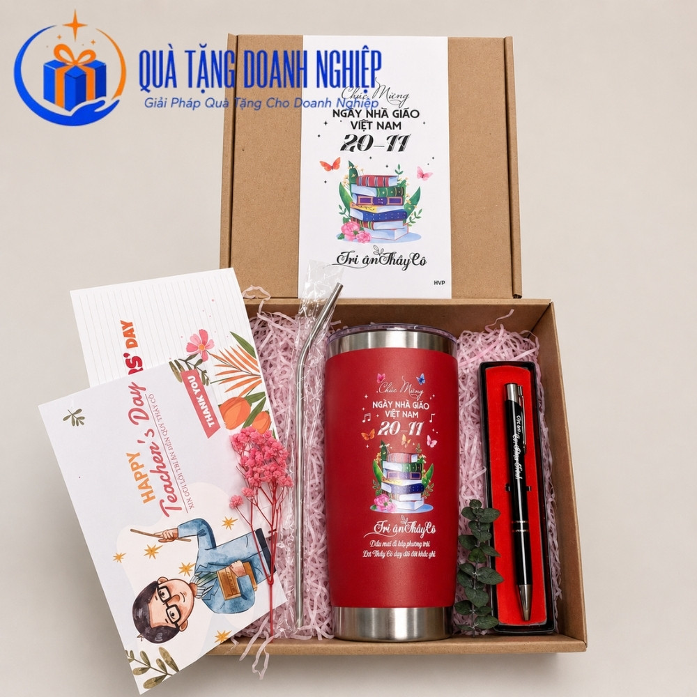 Bộ giftset quà tặng cốc giữ nhiệt