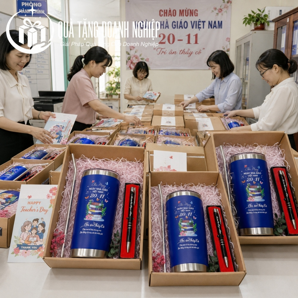 Bộ giftset quà tặng cốc giữ nhiệt