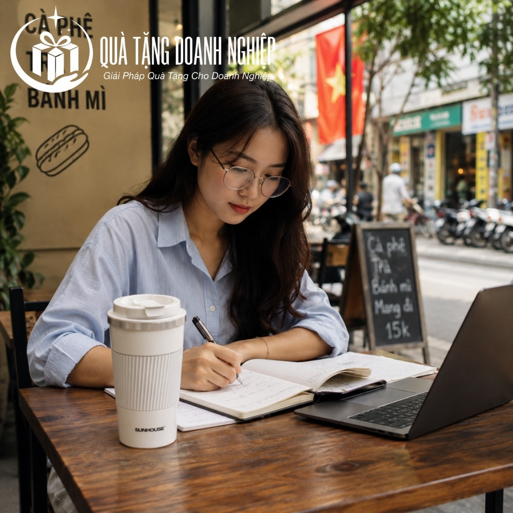 Cốc giữ nhiệt in logo quà tặng