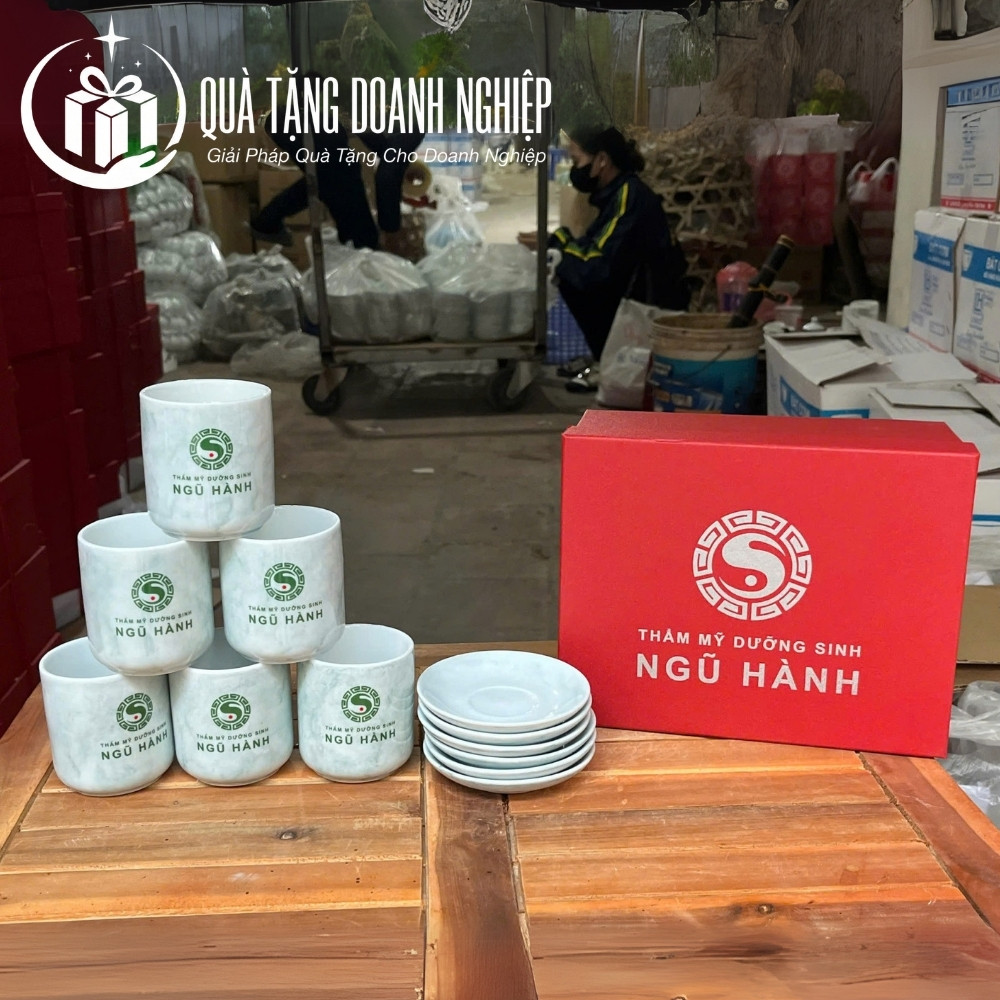 Cốc sứ quà tặng in logo