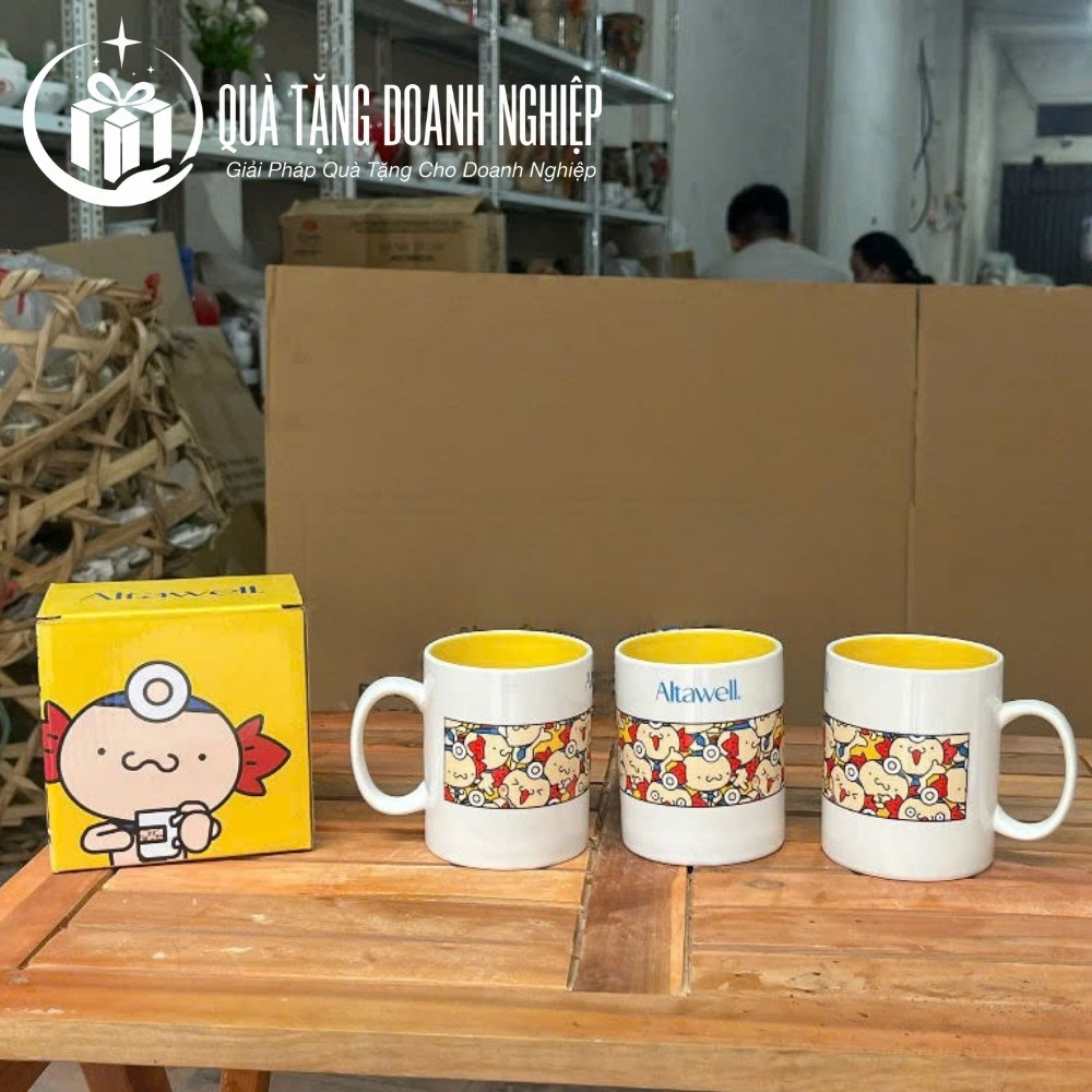 Cốc sứ quà tặng in logo