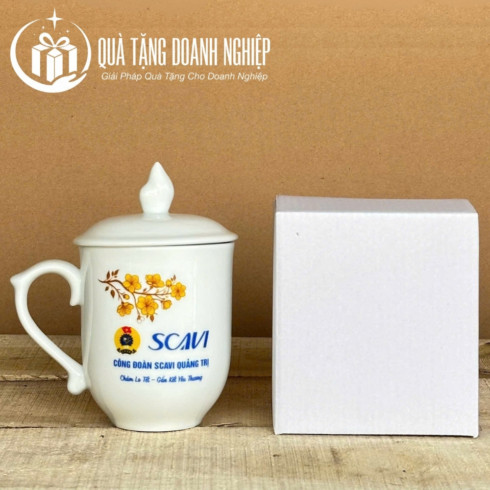 Cốc sứ quà tặng in logo