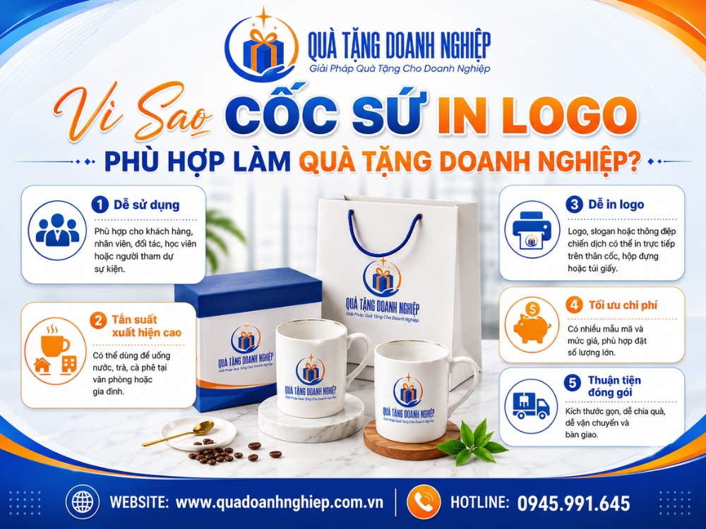 Ưu điểm của ly sứ quà tặng in logo