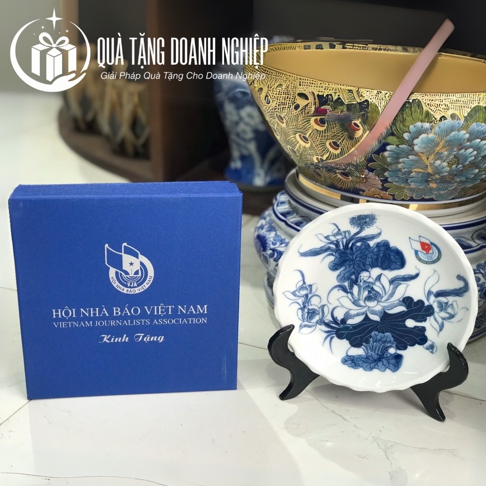 Đĩa biểu trưng gốm sứ quà tặng