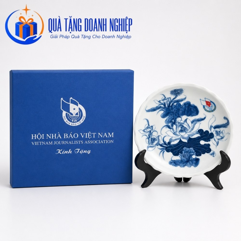 Đĩa biểu trưng gốm sứ quà tặng