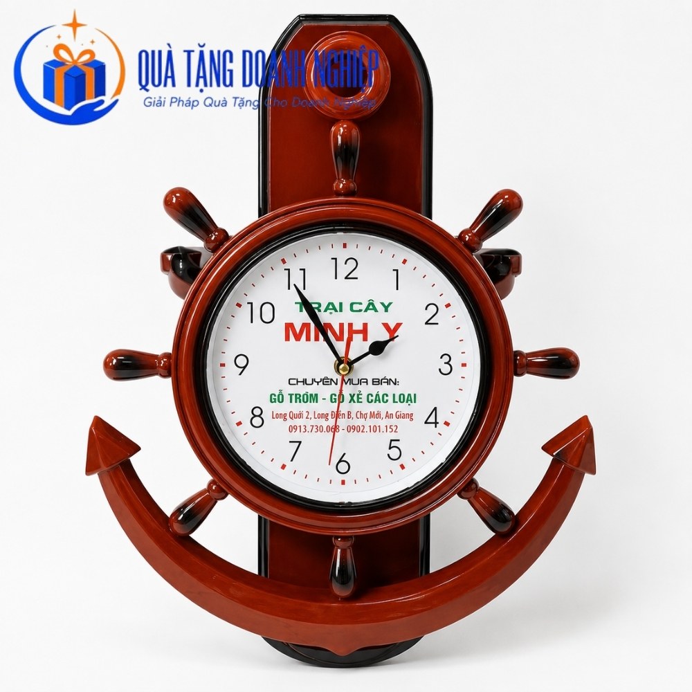 Đồng hồ treo tường quà tặng in logo
