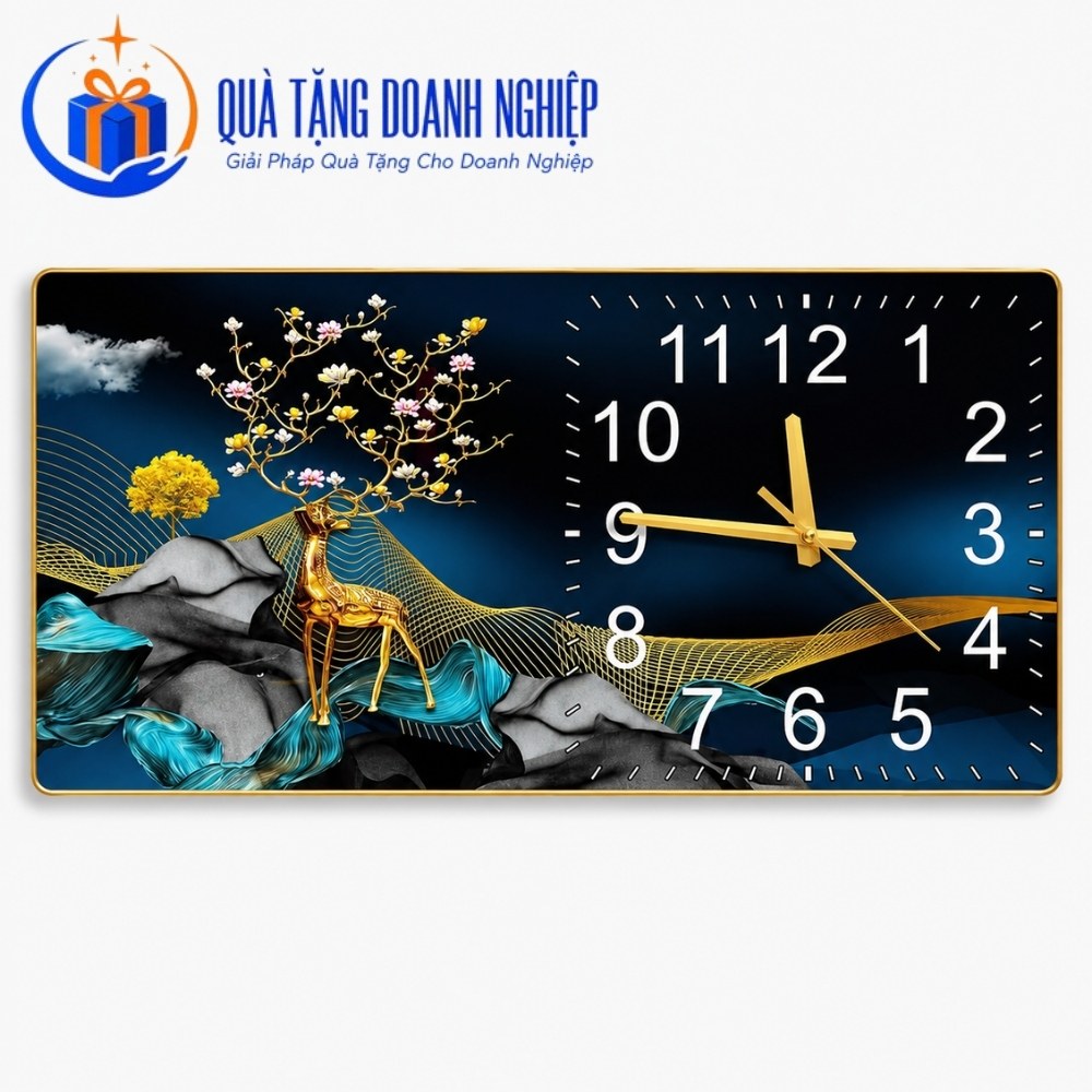 Đồng hồ treo tường in logo quà tặng
