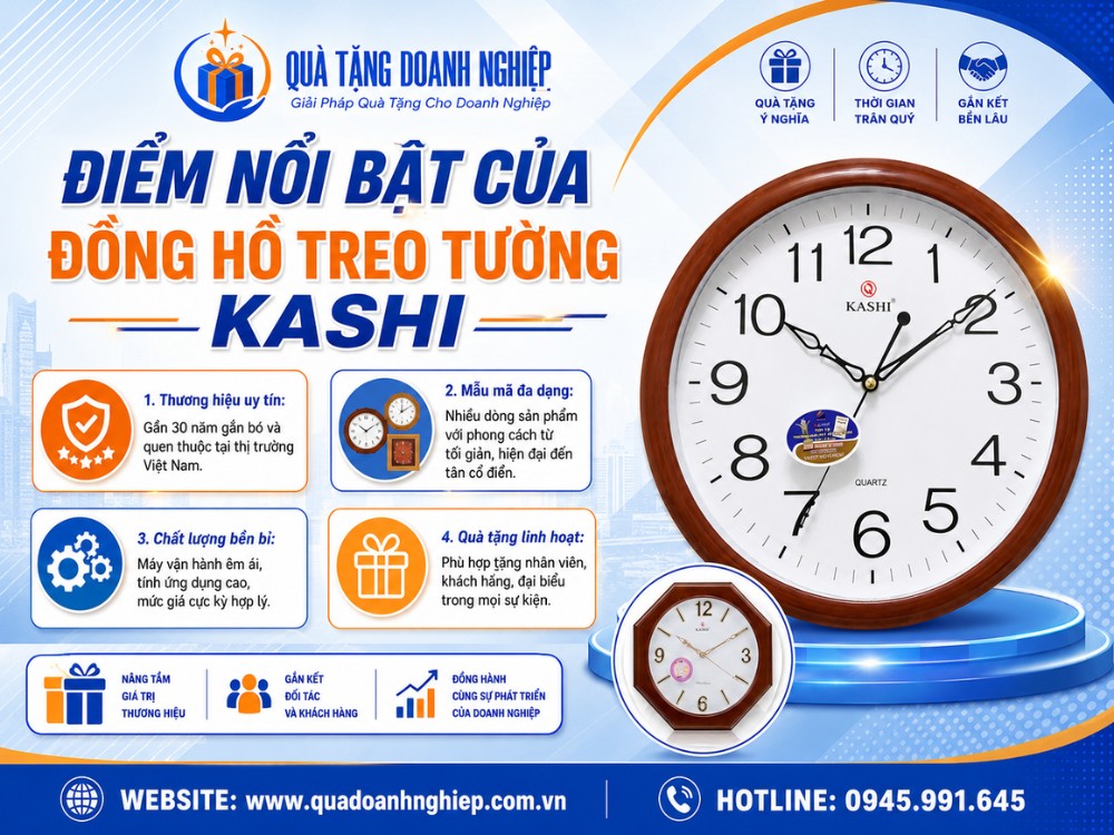 Điểm nổi bật của thương hiệu đồng hồ treo tường