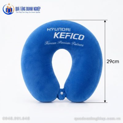 Gối Chữ U In Logo Hyundai Kefico Quà Tặng Doanh Nghiệp