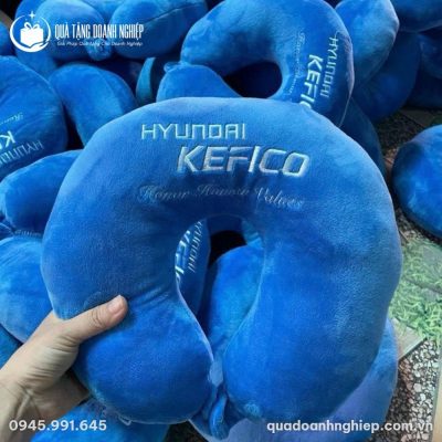 Gối Chữ U In Logo Hyundai Kefico Quà Tặng Doanh Nghiệp