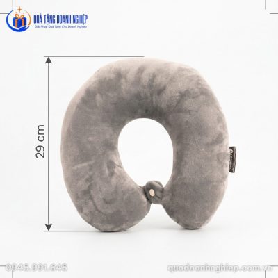 Gối Chữ U In Logo Màu Xám Quà Tặng Doanh Nghiệp