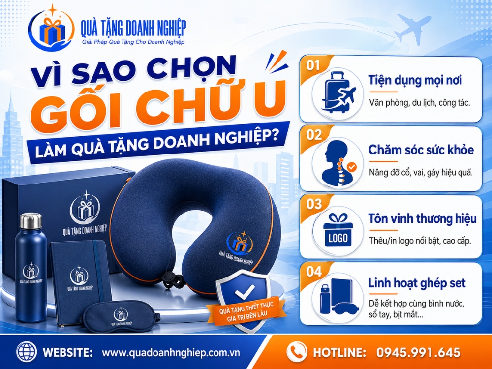 Những lý do nên chọn gối chữ U làm quà tặng