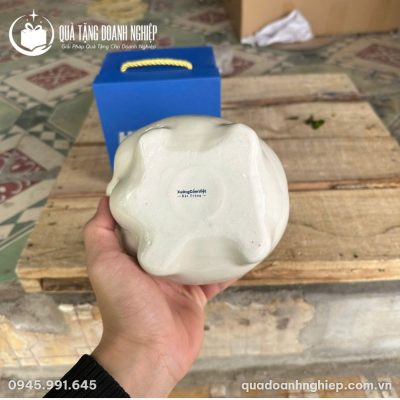 Heo Đất Gốm Sứ Bát Tràng In Logo Quà Tặng Doanh Nghiệp