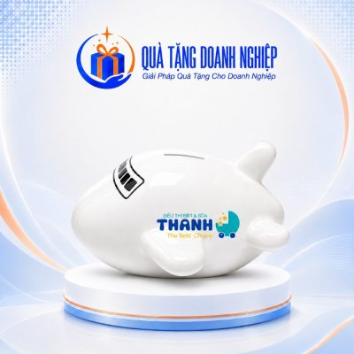 Heo Đất Hình Máy Bay In Logo Quà Tặng Doanh Nghiệp